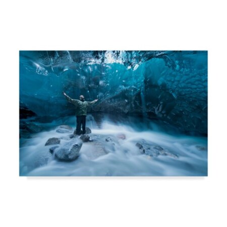 Jonathan Tucker 'Under A Glacier' Canvas Art,30x47